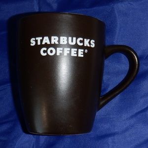 Starbucks Name Logo 12 oz Brown Cream Mug Cup 2008